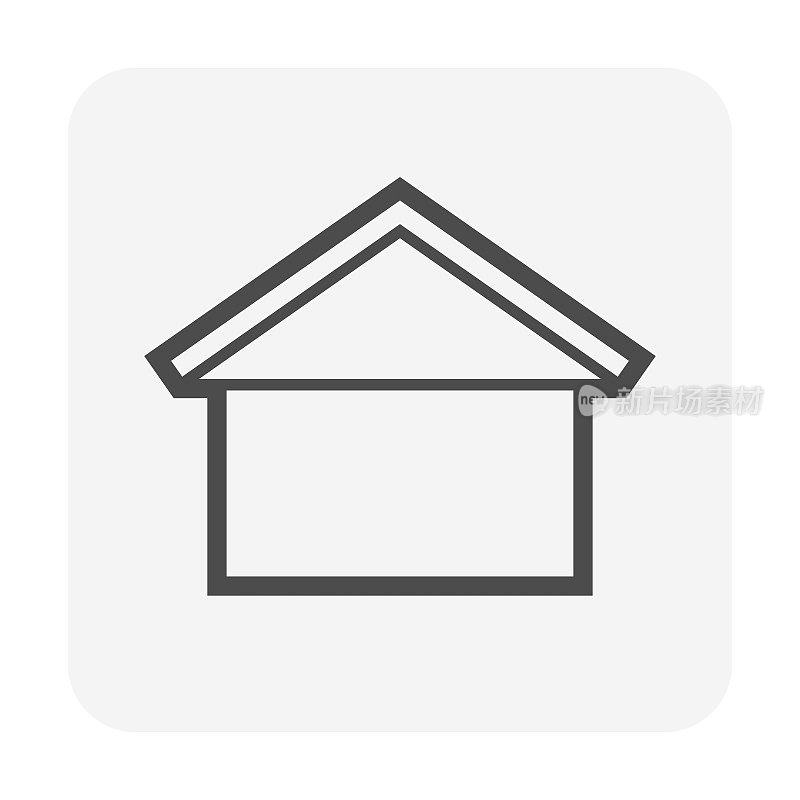 Roof shape for house vector icon design.